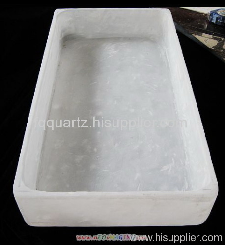 fused quartz rectangular sink