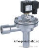 Right angle solenoid pulse valve