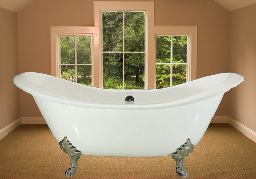 classic double slipper tub