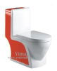 Silence Siphon Double Colour One-Piece Toilet