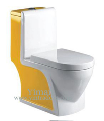 Silence Siphon Double Colour One-Piece Toilet