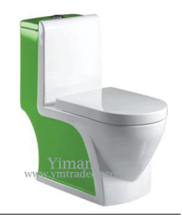 Silence Siphon Double Colour One-Piece Toilet