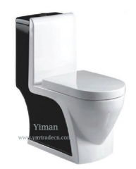 Silence Siphon Double Colour One-Piece Toilet