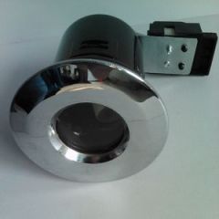 Polished Chrome main voltage bathroom downlight