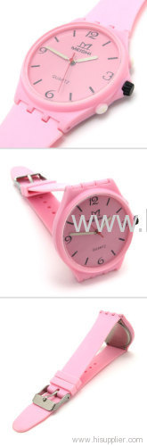 Lcd silicone watch