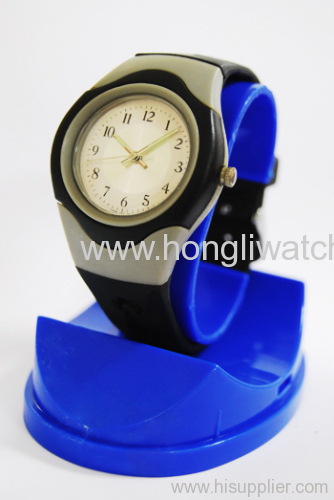Silicone wristband watch