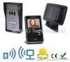 SOLAR PANEL 2.4 GHz Wireless Digital Hands Free Video Door Phone Hand Free Portable Color 3.5&quot; 3.5 inches 150 m range