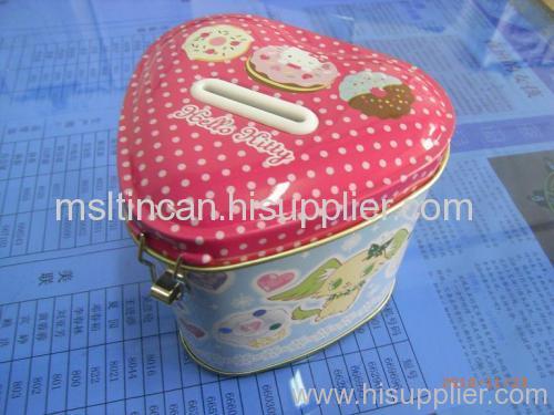 Heart shaped coin box