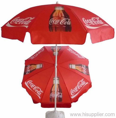 200cm promotional beach umbrella for coke