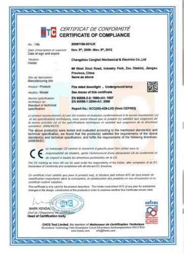 CE certificate