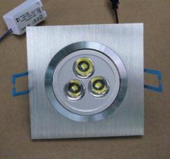 3w square downlight