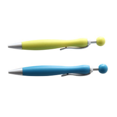 Plastic Promotional Ballpoint Pens with lovele round top