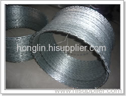 Galvanized barb wires