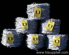 hot galvanized barbed wire fence