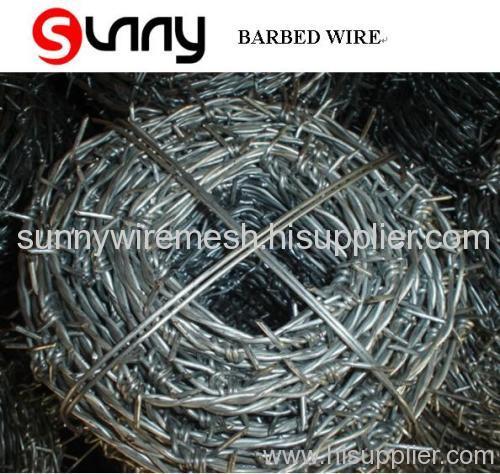 2 strands barbed wire