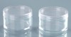 transparent plastic cosmetic jar