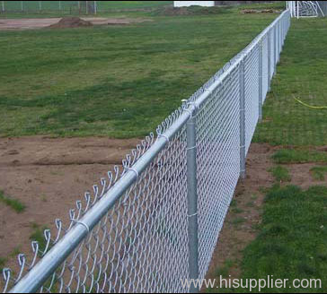 galvanized chain link fence