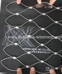 Ferruled rope mesh