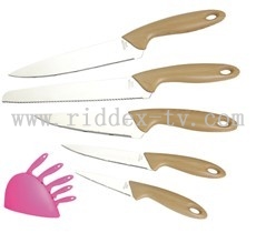 5pcs knives set with PP block