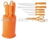 6pcs knives set with PP block