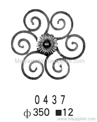 wrought iron rosette