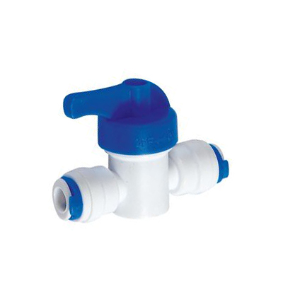 Quick fitting plastic valves