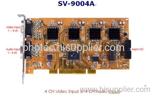 DVR Card 4 CH Video Input & 4 CH Audio Input