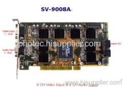 DVR Card 8 CH Video Input & 8 CH Audio Input