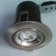 satin nickle low voltage fire proof downlight