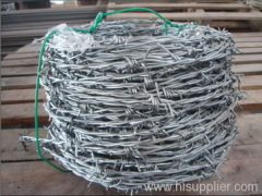 galvanized barbed wire