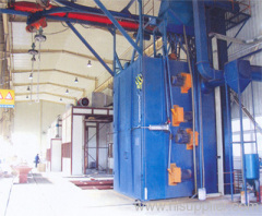 hanger type abrasive blasting equipment