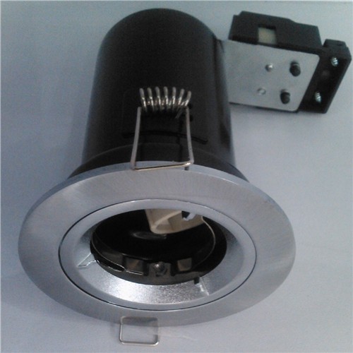 Chrome Nickel main voltage single circle fire rated downlight