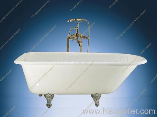 classic cast iron roll top bath