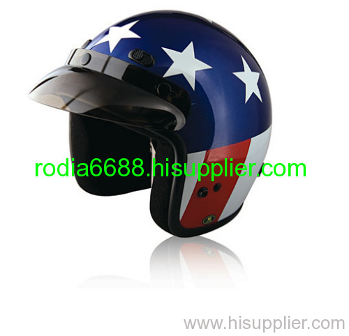 DOT Open Face ABS Motorcycle Helmet