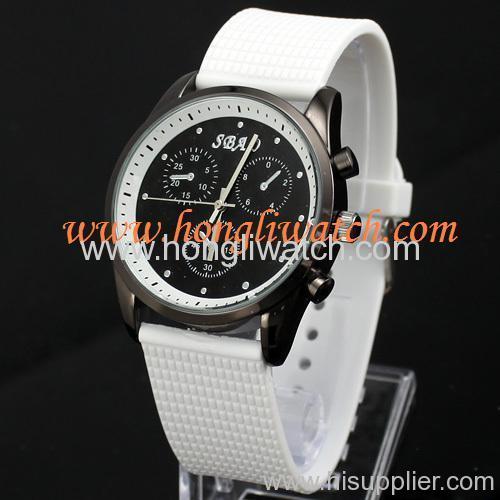 white men silicone watch