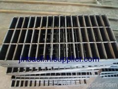 Plain black steel grating