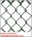 black chain link fence