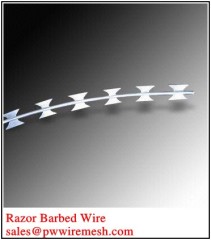 galvanized razor barbed wire