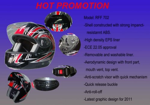 Hot Promotion for Flip Up and Full Face Motorcycle Helmets