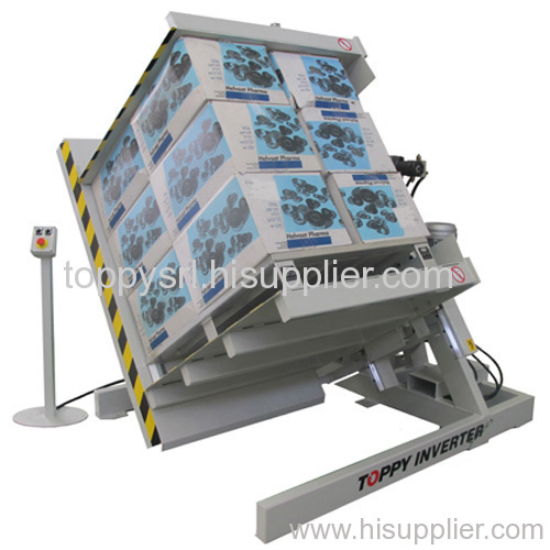 Stationary pallet inverter