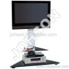 tv stand glass doors