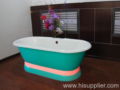 pedestal freestanding roll top bathtub