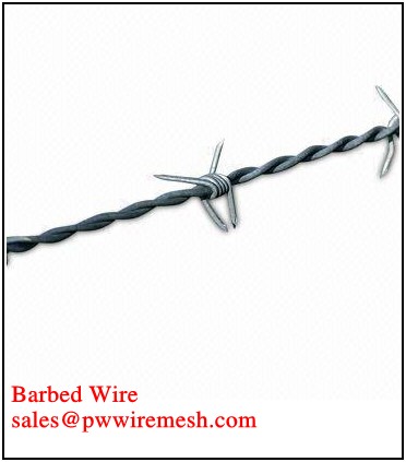 double coild barbed iron wire