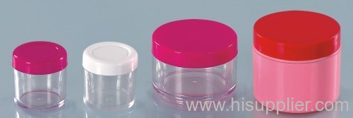 plastic cosmetic jars