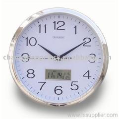 LCD calendar wall clock