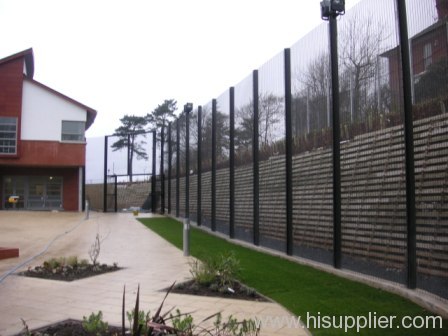 wave type welded mesh fence panel