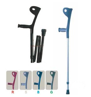 elbow foldable crutch