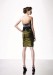 Elegant Taffeta Square neckline above knee-length evening dress