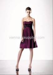 Elegant Satin Sweetheart neckline knee-length evening dress Sov613