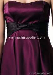 Elegant Satin Sweetheart neckline knee-length evening dress Sov613